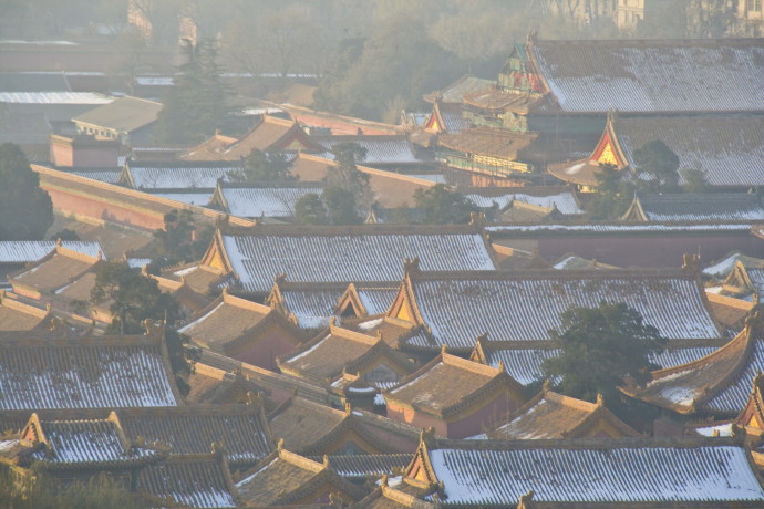 雾霾下的北京城--充满了大清的历史